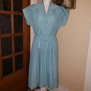 Vintage 1950s Leslie Fay shirt dress